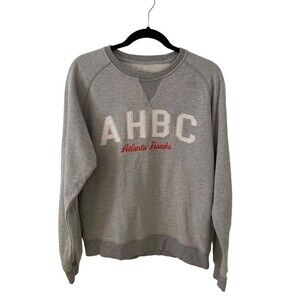 Camp David AHBC Atlanta Hawks Crewneck Sweatshirt Gray Men’s Size L Embroidered